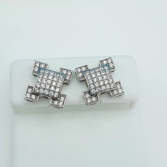 925 Sterling Silver Cubic Zirconia Earrings, U19254790 - Picture 8 of 11